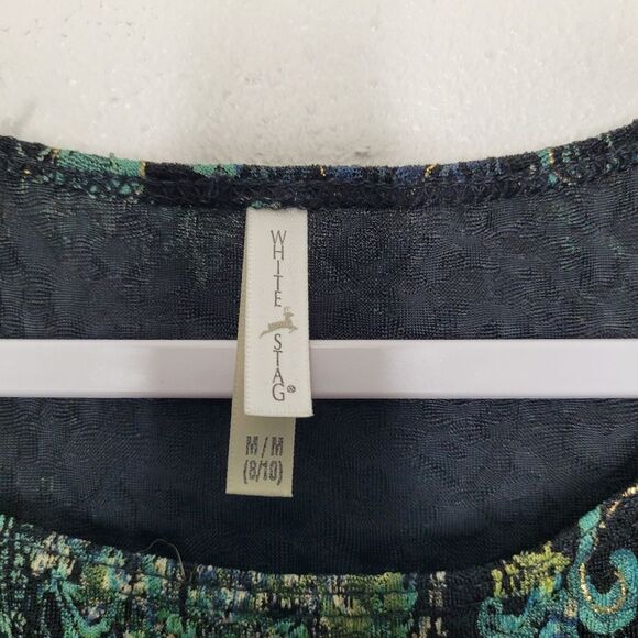 Vintage y2k 90s blue green grunge fairy whimsigoth witchy stretch too medium - Picture 3 of 6